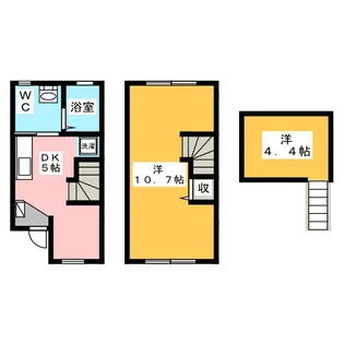 スカイコート【1階】の間取り