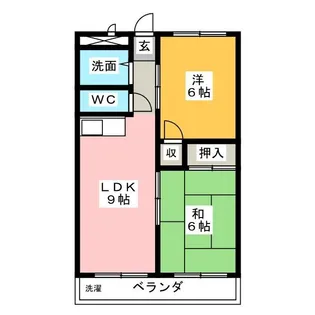 グローリィ十一屋【3階】の間取り