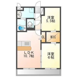IL・LUOGO(イル・ルオーゴ)南立石【3階】の間取り
