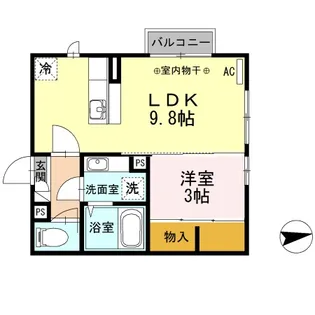 ディアコート和田駅前201【2階】の間取り