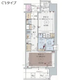 エステムプラザ福岡県庁前ネオシス【5階】の間取り
