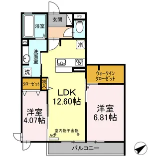 ALPHA四季【2階】の間取り