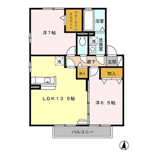 プリマヴェーラ尾張部 A/B/C/D/E/F【2階】の間取り