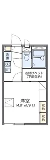 レオパレスサンハイツ 中村【2階】の間取り