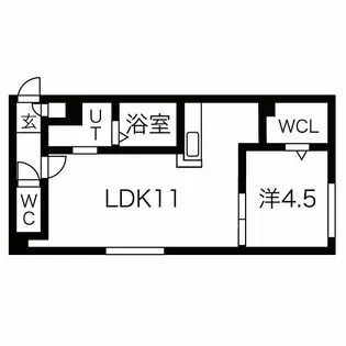 ララコム澄川【3階】の間取り