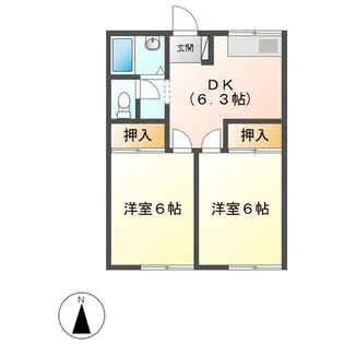 エスクレスト【2階】の間取り