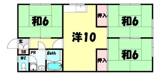 梅ケ香アパート【2階】の間取り