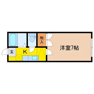 ホワイトキャッスル24番館【1階】の間取り