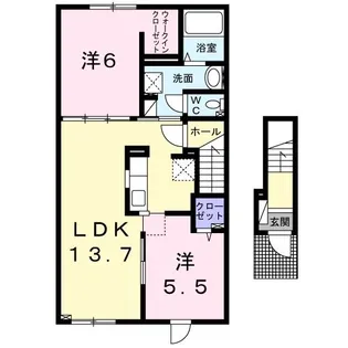 ラフレシール【2階】の間取り