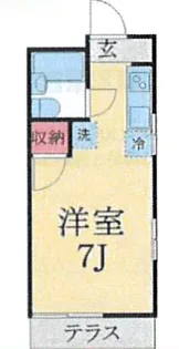 コーポウィング【1階】の間取り
