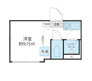 Shanti Casa四谷若葉の間取り