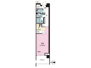 パークシティ高田馬場【4階】の間取り