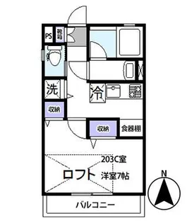 SOUTH&O【2階】の間取り
