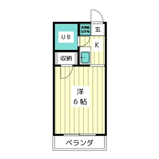 ハウスグリーンヒルI【2階】の間取り