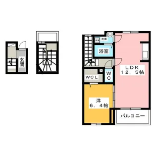 ロイヤルコート上ノ山【3階】の間取り