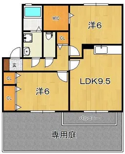 ルミエールSOGA【1階】の間取り