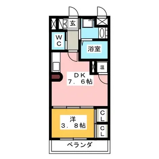 アクシーズタワー川口VIII【7階】の間取り