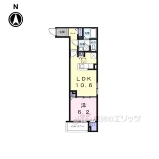 ヒカルサ尼崎栗山町【1階】の間取り
