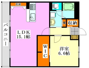 デュークコート【1階】の間取り