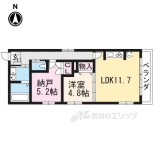 クレールメゾンタツア【2階】の間取り