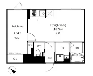 CREAL学芸大学 クリアル学芸大学【2階】の間取り
