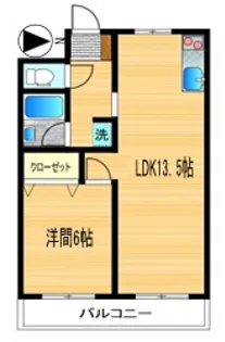 ヴィラハシモト【4階】の間取り
