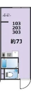 パークシード堀切【1階】の間取り