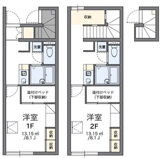 レオパレス英俊【1階】の間取り