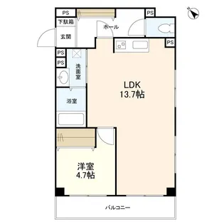 パラスト目黒【11階】の間取り