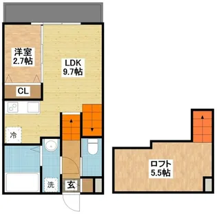 MODERN PALAZZO 諫早Kai【2階】の間取り