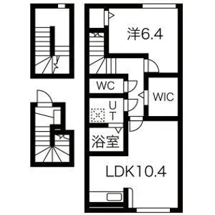 ヴィルヌーヴI、II【3階】の間取り