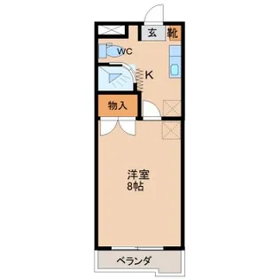 ラフィネ清水2号棟【3階】の間取り