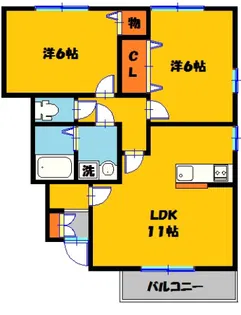 ピア・アベニュー A【1階】の間取り