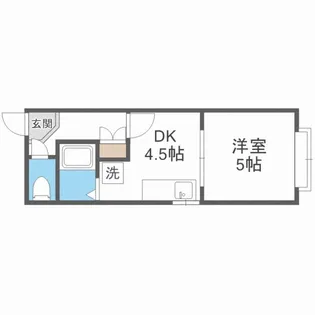 シングルコート北大前【2階】の間取り
