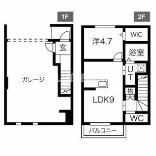 ウエクンロイテGの間取り