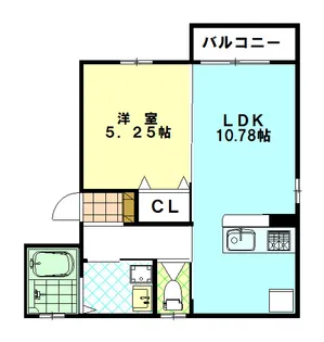 ビレッヂシラコ【1階】の間取り