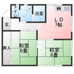 ハイツふじしま【1階】の間取り