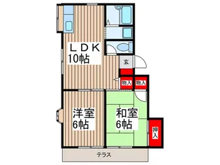 サンライズ・M【1階】の間取り
