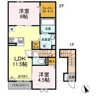 Felicitta【2階】の間取り
