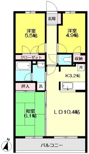 セピアコート馬場【2階】の間取り