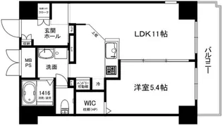 野路一番館【4階】の間取り