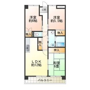 サングリーンハイツ【2階】の間取り