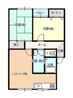 エールマンション【2階】の間取り