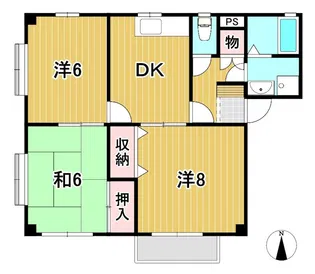 サンハイツA【2階】の間取り