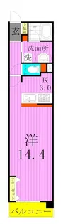 ロイヤルパークス西新井【12階】の間取り