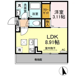 ARIGA 10 D棟【1階】の間取り
