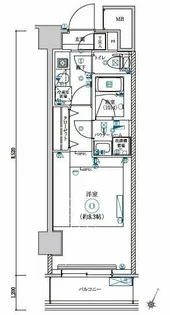 LEXE AZEST横濱関内【10階】の間取り