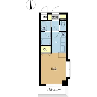 ラシュレー白山【5階】の間取り