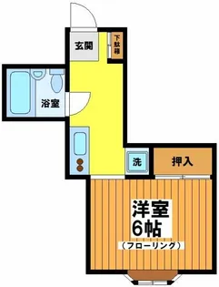コーポロングワン【1階】の間取り