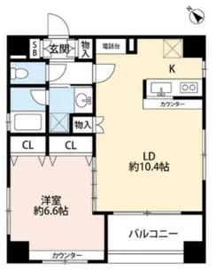 プレール ドゥーク水天宮II【3階】の間取り
